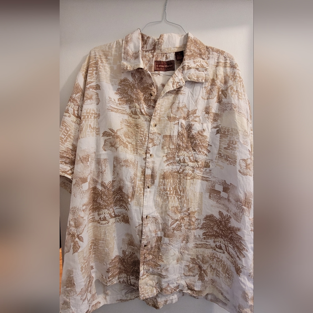 Cotton Works Hawaiian Shirt, Size 2x, Preloved